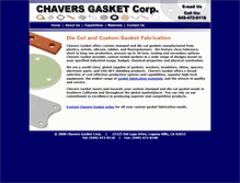 Tablet Screenshot of chaversgasket.com